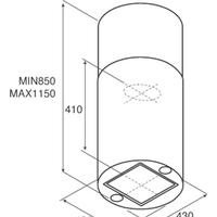 Кухонная вытяжка Jetair Pipe Island WH/A/43 PRF0099305A - Превью изображения №3 — Интернет-магазин ПроЗаказ