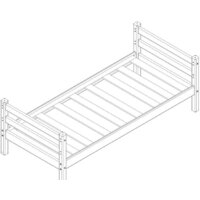 Кровать Мебельград Соня вариант 1 (массив сосны прозрачный лак) - Превью изображения №2 — Интернет-магазин ПроЗаказ
