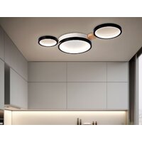 Припотолочная люстра Ambrella light FL4814/3 BK/WH - Превью изображения №8 — Интернет-магазин ПроЗаказ