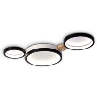 Припотолочная люстра Ambrella light FL4814/3 BK/WH - Превью изображения №2 — Интернет-магазин ПроЗаказ