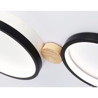 Припотолочная люстра Ambrella light FL4814/3 BK/WH - Превью изображения №7 — Интернет-магазин ПроЗаказ
