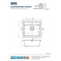 Кухонная мойка Berg Hobart BRQ19104 - Превью изображения №4 — Интернет-магазин ПроЗаказ