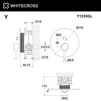 Смеситель Whitecross Y Y1235GL (золото) - Превью изображения №3 — Интернет-магазин ПроЗаказ