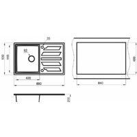 Кухонная мойка Granula GR-8601 (турмалин) - Превью изображения №4 — Интернет-магазин ПроЗаказ
