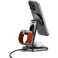 Беспроводное зарядное Satechi 3-in-1 Foldable Qi2 Wireless Charging Stand - Превью изображения №3 — Интернет-магазин ПроЗаказ