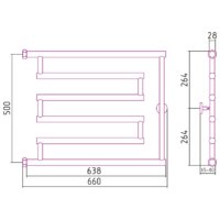 Полотенцесушитель Сунержа High-Tech model 