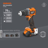 Дрель-шуруповерт Daewoo Power DAA 4021Li Set (с 2-мя АКБ, кейс) - Превью изображения №2 — Интернет-магазин ПроЗаказ