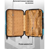 Чемодан-спиннер L'Case New-Delhi BCP-1205 7468 (L, светло-синий) - Превью изображения №8 — Интернет-магазин ПроЗаказ