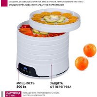 Сушилка для овощей и фруктов Мастерица EFD-5002 - Превью изображения №6 — Интернет-магазин ПроЗаказ