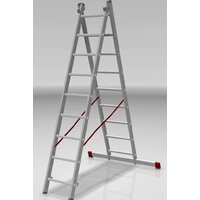 Лестница-стремянка Новая высота NV 522 двухсекционная индустриальная 2x9 ступеней - Превью изображения №3 — Интернет-магазин ПроЗаказ