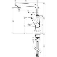 Смеситель Hansgrohe Talis Select S 72820000 - Превью изображения №2 — Интернет-магазин ПроЗаказ