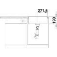Кухонная мойка Blanco Subline 500-IF/A SteelFrame 524113 (антрацит) - Превью изображения №5 — Интернет-магазин ПроЗаказ