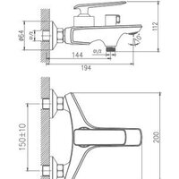 Смеситель Haiba HB60548-8 (белый) - Превью изображения №2 — Интернет-магазин ПроЗаказ