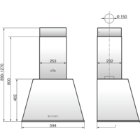 Кухонная вытяжка Elikor Гамма 60П-650-Э3Д (крем/бронза) (943909) - Превью изображения №2 — Интернет-магазин ПроЗаказ