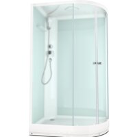 Domani-Spa Delight 128 120x80 L (сатин-матированное стекло/белый)