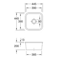 Кухонная мойка Villeroy & Boch Cisterna 50 670302R1 - Превью изображения №2 — Интернет-магазин ПроЗаказ