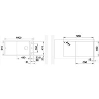 Кухонная мойка Blanco Axia III XL 6 S 527051 - Превью изображения №2 — Интернет-магазин ПроЗаказ