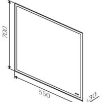  AM.PM Зеркало Gem 55 M91AMOX0551WG - Превью изображения №7 — Интернет-магазин ПроЗаказ