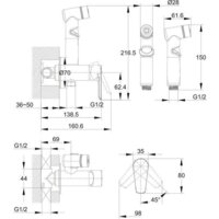 Гигиенический душ Cersanit Vero A64106 - Превью изображения №7 — Интернет-магазин ПроЗаказ