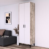 Шкаф распашной Кастанье Кантри ШК 70.2 (белый/дуб юкон) - Превью изображения №5 — Интернет-магазин ПроЗаказ