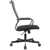 Офисное кресло Бюрократ CH Balance черный Elastic-102 TW-11 (сетка/ткань крестовина металл черный) - Превью изображения №4 — Интернет-магазин ПроЗаказ