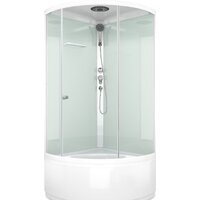 Душевая кабина Domani-Spa Simple High 90x90 (прозрачное стекло/белый) - Превью изображения №1 — Интернет-магазин ПроЗаказ