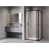 Душевой уголок RGW LE-45-B 77124508-14 (черный/прозрачное стекло) - Превью изображения №2 — Интернет-магазин ПроЗаказ