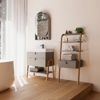  Lauter Шкаф с зеркалом Estel 50 (серо-зеленый полуматовый) - Превью изображения №3 — Интернет-магазин ПроЗаказ