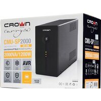 Источник бесперебойного питания CrownMicro CMU-SP2000 IEC USB - Превью изображения №5 — Интернет-магазин ПроЗаказ