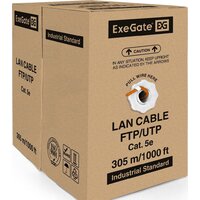 Кабель ExeGate FUTP4-C5e-CU-S24-IN-LSZH-OR-305 FTP - Превью изображения №2 — Интернет-магазин ПроЗаказ