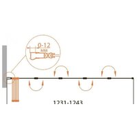 Стеклянная шторка для ванны Cezares RELAX-V-5-120/140-P-Bi-R - Превью изображения №2 — Интернет-магазин ПроЗаказ