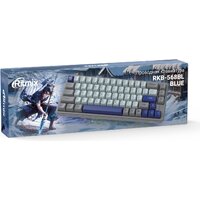 Клавиатура Ritmix RKB-568BL (серый/голубой) - Превью изображения №4 — Интернет-магазин ПроЗаказ