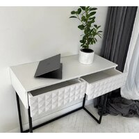 Консольный стол Shtabe Simple 7011 эко (травертин/белый/золото) - Превью изображения №9 — Интернет-магазин ПроЗаказ