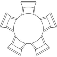 Кухонный стол Notta Барел 110 615167 (белый/белый) - Превью изображения №11 — Интернет-магазин ПроЗаказ