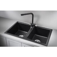 Кухонная мойка Granula GR-8101 (шварц) - Превью изображения №2 — Интернет-магазин ПроЗаказ