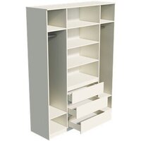 Шкаф распашной ДСВ МС Мори МШ 1600 (сатин) - Превью изображения №2 — Интернет-магазин ПроЗаказ