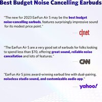 Наушники EarFun Air S (черный) - Превью изображения №3 — Интернет-магазин ПроЗаказ