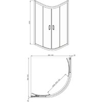 Душевой уголок Adema Glass Line 100 (матовое стекло) - Превью изображения №3 — Интернет-магазин ПроЗаказ