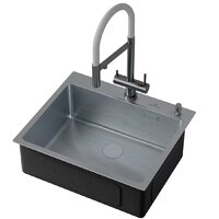 Кухонная мойка Roxen Simple 560220-60 сатин (с коландером и дозатором) - Превью изображения №8 — Интернет-магазин ПроЗаказ