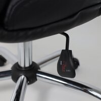 Офисное кресло AksHome Немига 1 (кожа натуральная Black/основание хром) - Превью изображения №13 — Интернет-магазин ПроЗаказ