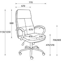 Офисное кресло AksHome Немига 1 (кожа натуральная Black/основание хром) - Превью изображения №17 — Интернет-магазин ПроЗаказ
