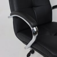 Офисное кресло AksHome Немига 1 (кожа натуральная Black/основание хром) - Превью изображения №11 — Интернет-магазин ПроЗаказ