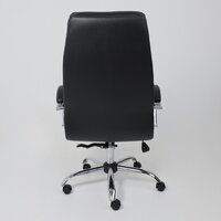 Офисное кресло AksHome Немига 1 (кожа натуральная Black/основание хром) - Превью изображения №6 — Интернет-магазин ПроЗаказ