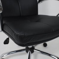 Офисное кресло AksHome Немига 1 (кожа натуральная Black/основание хром) - Превью изображения №12 — Интернет-магазин ПроЗаказ