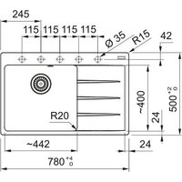 Кухонная мойка Franke Centro CNG 611-78 TL 114.0740.849 (оникс) - Превью изображения №3 — Интернет-магазин ПроЗаказ