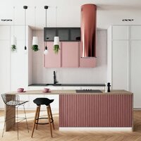 Кухонная вытяжка Globalo Cylindro Isola 39.7 (Розовый) - Превью изображения №2 — Интернет-магазин ПроЗаказ