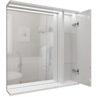  Mixline Шкаф с зеркалом для ванной Лайн 60 553011 (правый, с подсветкой) - Превью изображения №4 — Интернет-магазин ПроЗаказ