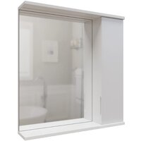  Mixline Шкаф с зеркалом для ванной Лайн 60 553011 (правый, с подсветкой) - Превью изображения №2 — Интернет-магазин ПроЗаказ