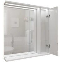  Mixline Шкаф с зеркалом для ванной Лайн 60 553011 (правый, с подсветкой) - Превью изображения №3 — Интернет-магазин ПроЗаказ