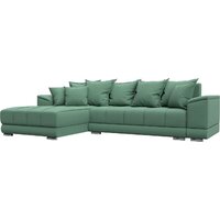 Лига диванов НордСтар левый 123501L (рогожка амур зеленый)